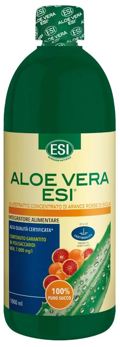 Esi Aloe Vera Puro Succo Arancia Rossa Integratore Depurativo 1000 ml