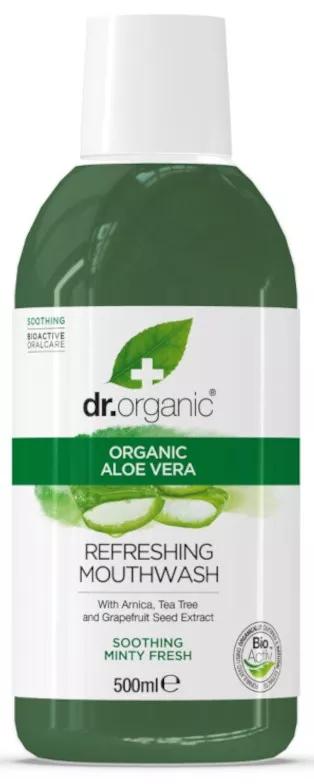 Dr. Organic Enxague Bucal de Aloe Vera Orgánico 500ml