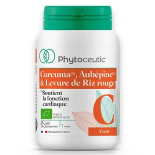 Phytoceutic Curcuma Biancospino e Lievito di Riso Rosso Bio 60 compresse