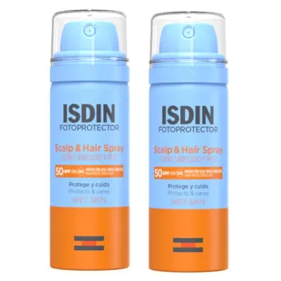 Isdin Photoprotector Scalp&amp;Hair Spray SPF50 2x50 ml