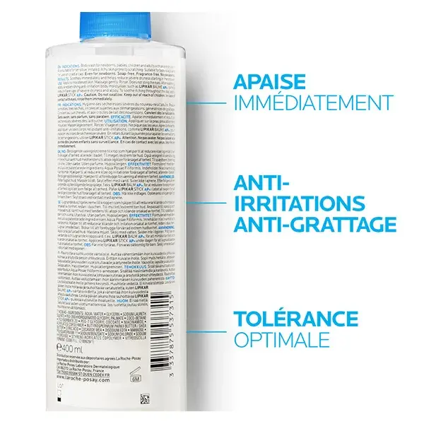 La Roche Posay Lipikar Syndet AP+ Crème Lavante Relipidante 400ml 