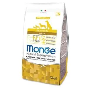 Monge Pollo Riso E Patate Cibo Secco Per Cani Adulti Sacco 12 Kg