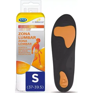 Scholl Plantillas In-Balance Alivio del Dolor Lumbar 1 Par (Talla 37-39,5)