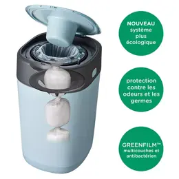 Tommee Tippee Poubelle à couches Twist & click Bleu