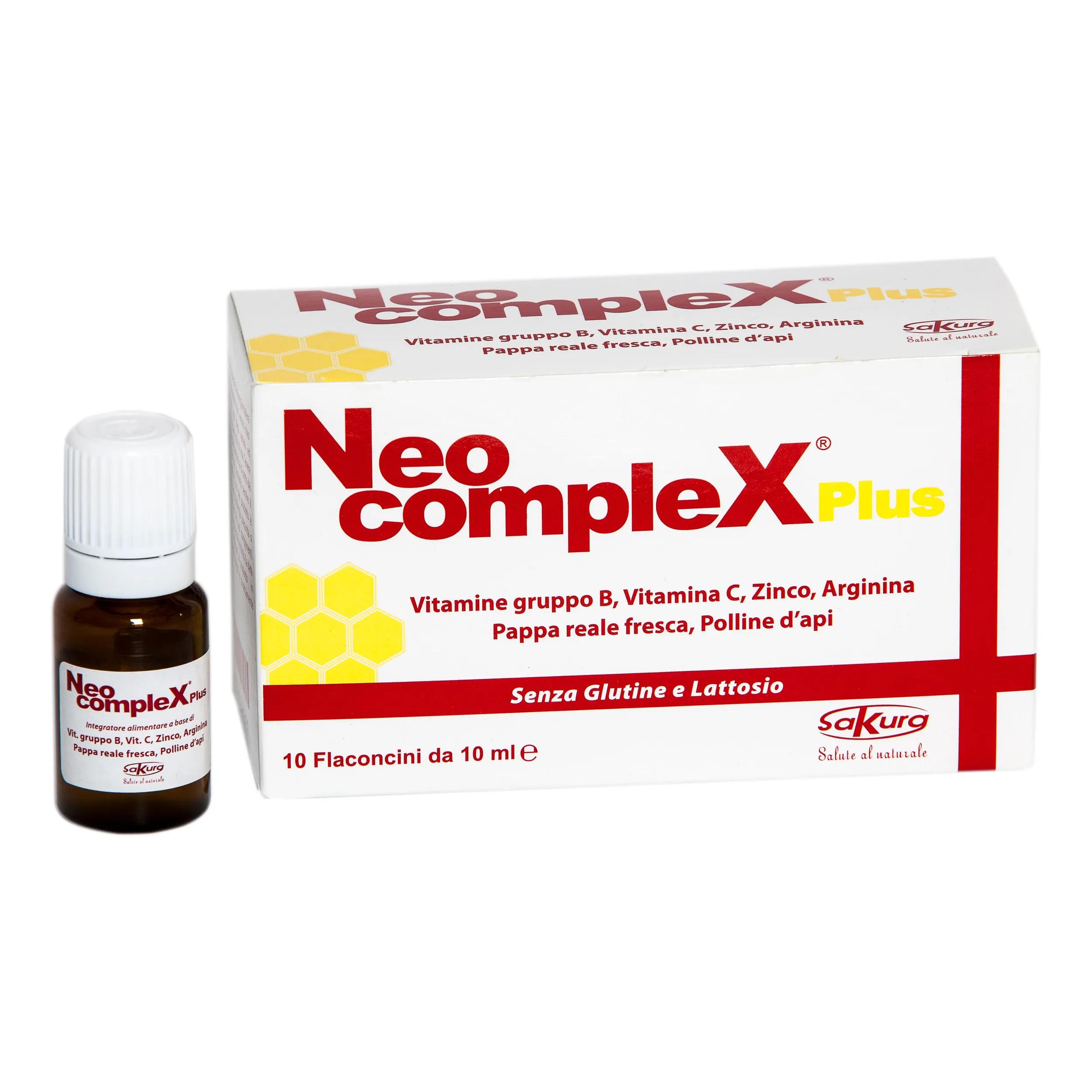 Neocomplex Plus Integratore Energetico 10 Flaconcini Monodose