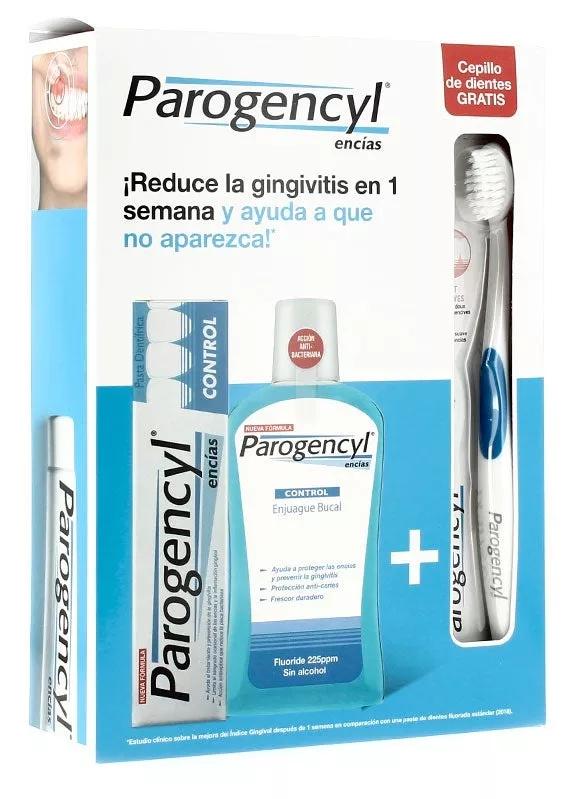 Parogencyl Paste 125 ml + Mundwasser 500 ml + Pinsel Sparformat