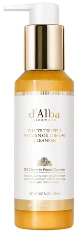 Crème nettoyante à l&#39;huile de retour à la truffe blanche D&#39;Alba 150 ml