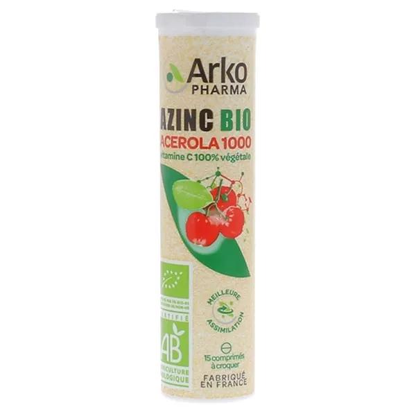 Arkopharma Azinc Natural Acerola 1000 Orgánico 15 comprimidos