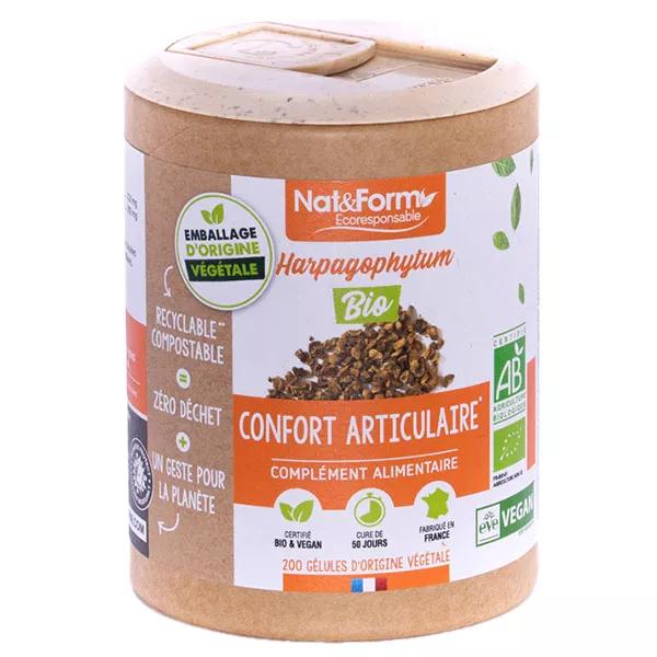 Cápsulas de Harpagofito Bio 200 responsables Eco NAT y forma
