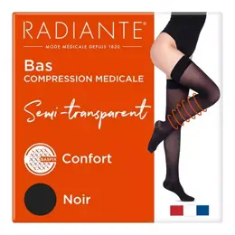 Radiante Microvoile Bas Auto-Fixants Basfix Classe 1 Long Taille 5 Noir