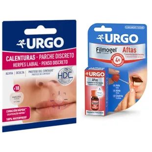 Urgo Cold Sore Patches 18 units + Canker Sore Liquid Plaster 6 ml
