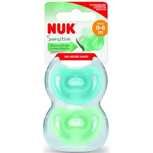 Nuk Sensitive Silicone Pacifier 0-6m 2 units