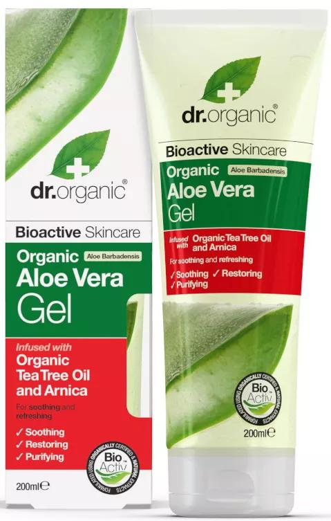 Dr. Organic Gel de Aloe Vera con Árbol de Té 200 ml