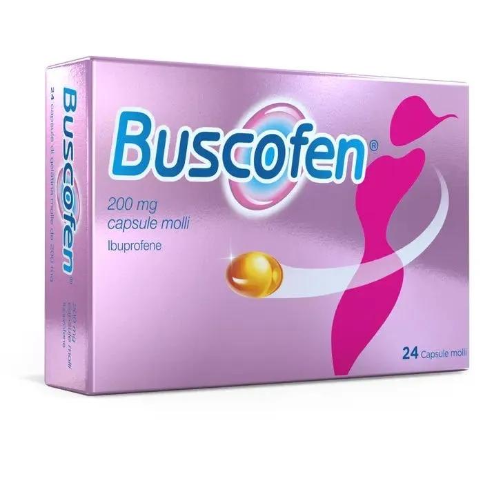 Buscofen 200 mg Ibuprofene Analgesico 24 Capsule Molli