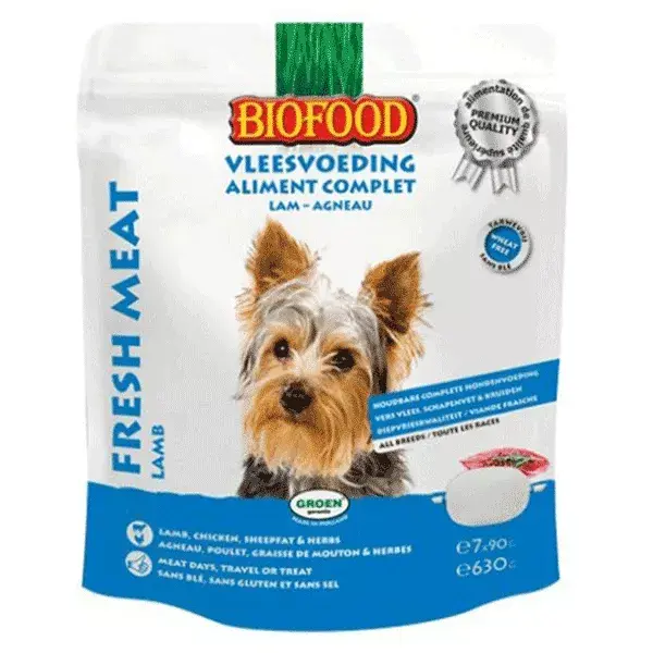 Biofood Chien Aliment Complet Agneau 7 x 90g