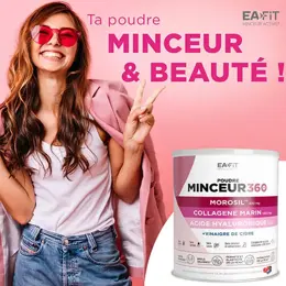 Eafit Minceur 360 Poudre - Morosil + Collagène Marin + Acide Hyaluronique - 275g Lot de 3