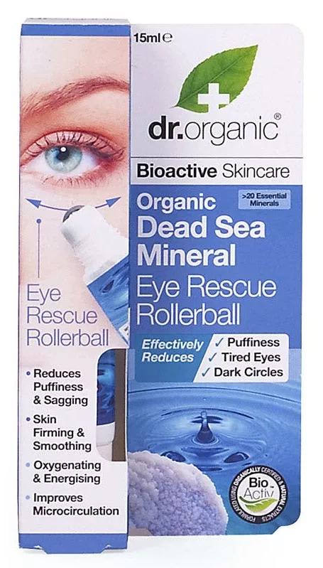 Dr. Organic Roll-on Contorno Olhos Minerais do Mar Morto 15ml