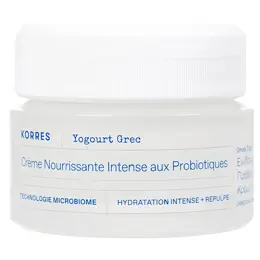 Korres Yahourt Grec Crème Hydratante aux Probiotiques Peaux Sèches 40ml