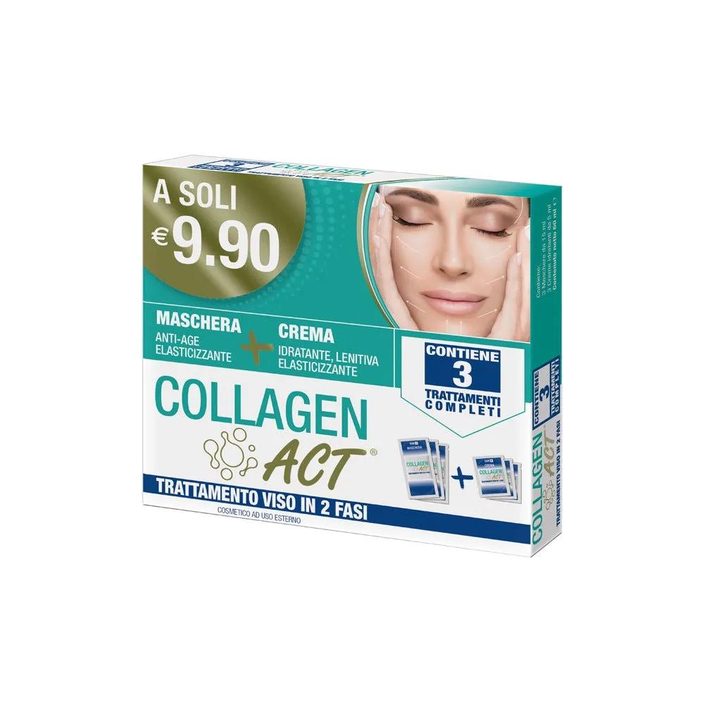 Collagen Act Trattamento Viso in 2 Fasi Maschera + Crema