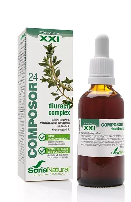 Soria Natural Composor Formula XXI 24 Uva Ursi Complex 50ml 