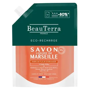 Sabonete de Marselha Beauterra Recarga Flor de Laranjeira 900 ml