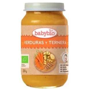 Babybio Jar Vegetables and Veal +8m 200 gr
