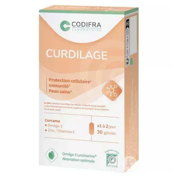 Codifra Curdilage Curcuma Oméga-3 30 gélules