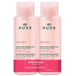 Nuxe Very Rose Água Micelar Calmante 3 em 1 2x400 ml