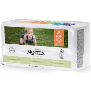 Moltex Pure & Nature Diapers Size 3 Midi 4-10Kg 56uts