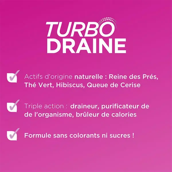 Forte Pharma TurboDraine Snellente Bevanda Lampone Lotto di 2 x 500ml Promo