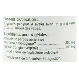 Nat & Form Bio Artichaut 200 gélules végétales