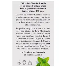 Ricqles Alcool de Menthe Forte 50ml