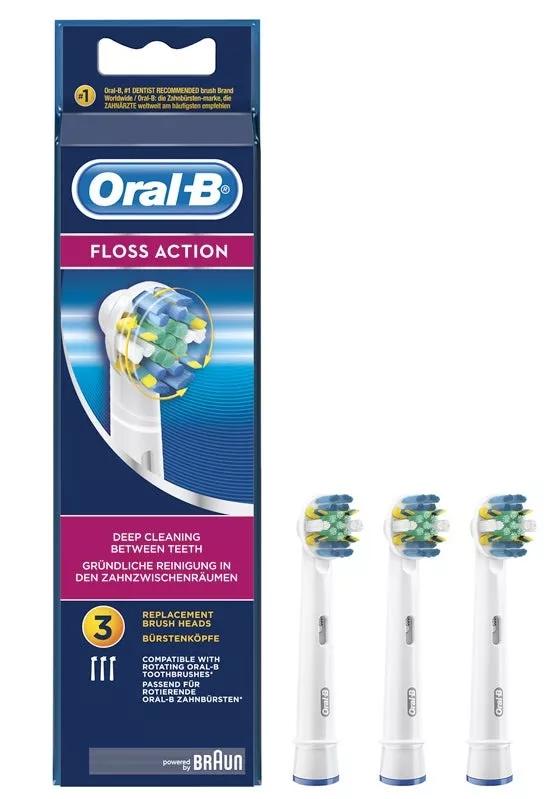 Oral-B Recambio Floss Action Cepillo Eléctrico 3 uds