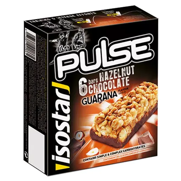 Isostar Pulse Bars Hazelnut/Chocolate 6 x 23g