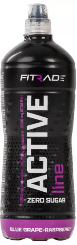 FITRADE ACTIVE Line Funktionsgetränk ohne Gas oder Zucker, schwarzer Trauben- und Himbeergeschmack, 1 l