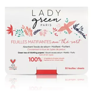 Lady Green Tea Oil Blotting Paper 50 units