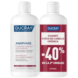 Ducray Anaphase Champô Antiqueda Crónica 2x400 ml
