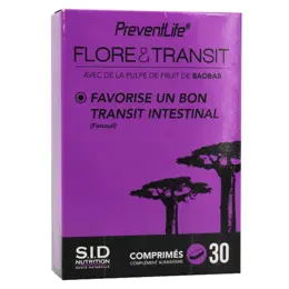 SID Nutrition PreventLife Flore & Transit 30 comprimés