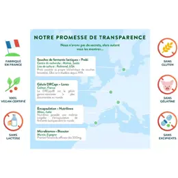 Nutri&Co Probio Pré et Probiotiques pour Flore Intestinale 60 gélules