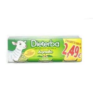 Dieterba Omogenizzato Agnello 3 Vasetti da 80 g