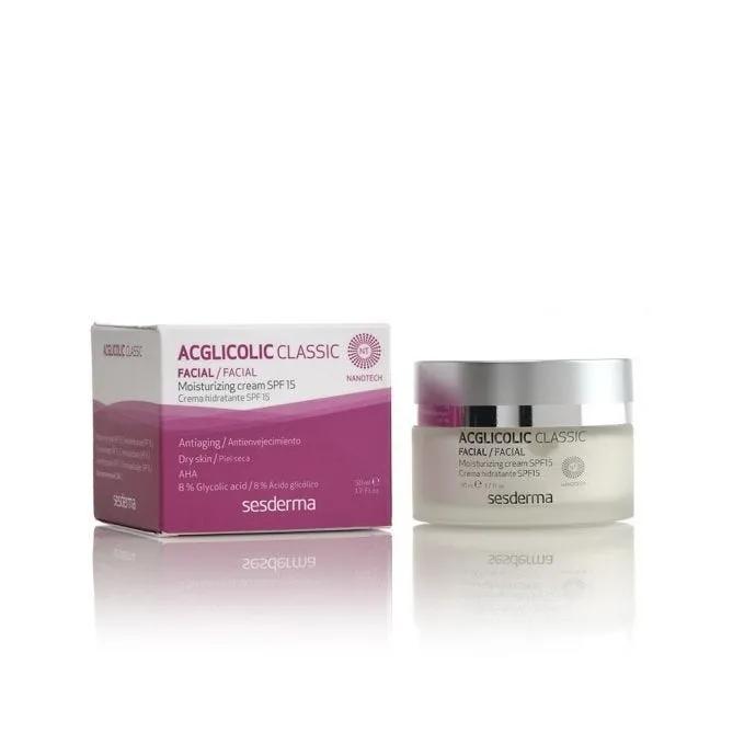 Acglicolic Classic SPF 15 Crema Viso Idratante Antiage 50 ml