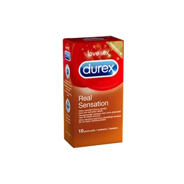 Condones de Durex Real feel 10