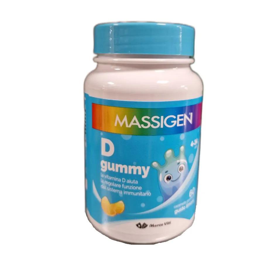 Massigen D Gummy Integratore di Vitamina D Per Bambini 60 Caramelle