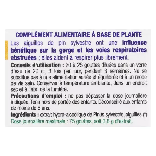Ladrôme Extraits de Plantes Fraîches Pin Sylvestre Bio 50ml