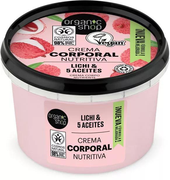 Imagen de Organic Shop Crema Corporal Nutritiva Lichi 250 ml