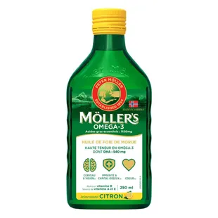 Mollers Olio di Fegato di Merluzzo Aroma Limone 250ml 