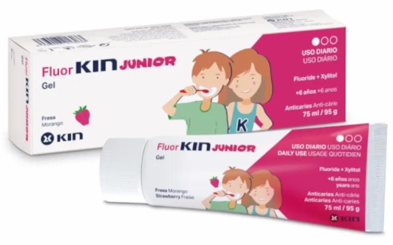 Fluorkin Junior Gel alla fragola 75 ml