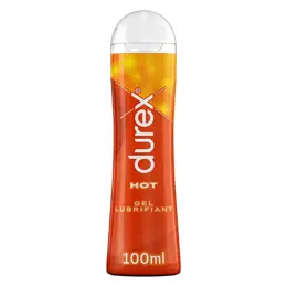 Durex Gel Lubrifiant Hot - Effet Chauffant - Lubrifiant à Base d'Eau - 100ml