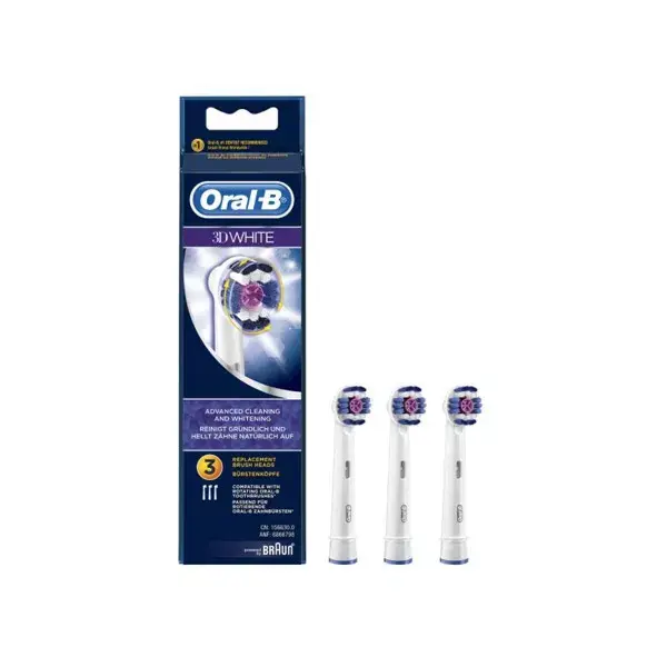 Oral B Cepillos 3D White para Cepillo de Dientes Eléctrico Pack de 3