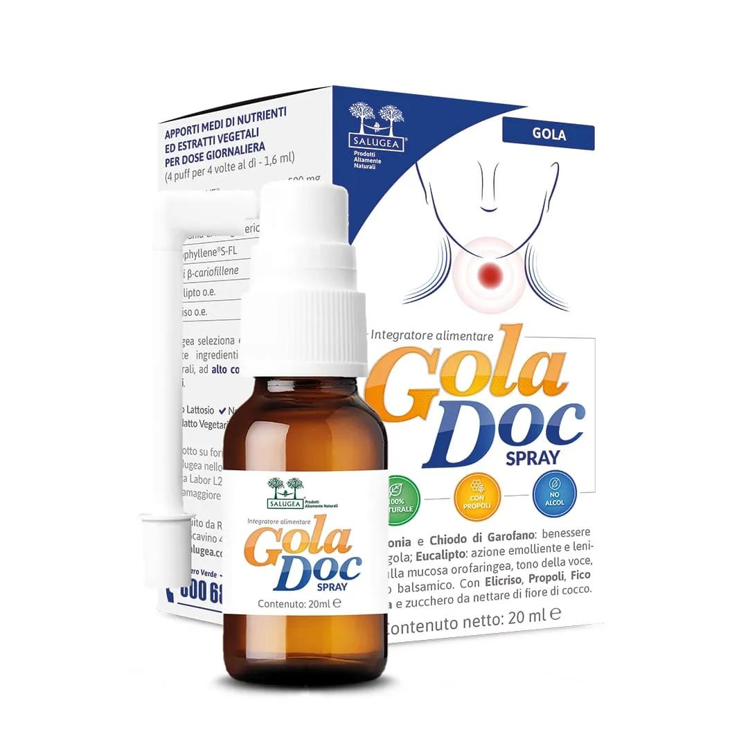 Salugea Goladoc Spray Gola con Propoli senza alcool 20 ml